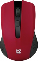 Мышь DEFENDER беспроводная (радиоканал), оптическая, 1600 dpi, USB, Accura MM-935 Black/Red, красный, чёрный (52937)