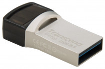 Флеш диск TRANSCEND 64 Гб, USB 3.1/USB Type C, водонепроницаемый корпус, JetFlash 890 (TS64GJF890S)