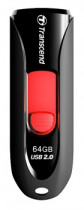 Флеш диск TRANSCEND 64 Гб, USB 2.0, выдвижной разъем, JetFlash 590 Black (TS64GJF590K)