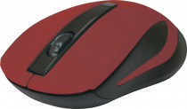 Мышь DEFENDER беспроводная (радиоканал), оптическая, 1200 dpi, USB, MM-605 Red, красный, чёрный (52605)