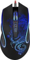 Мышь DEFENDER проводная, оптическая, 3200 dpi, USB, Venom GM-640L, рисунок, чёрный (52640)
