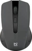 Мышь DEFENDER беспроводная (радиоканал), оптическая, 1600 dpi, USB, Accura MM-935 Grey, серый, чёрный (52936)
