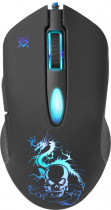 Мышь DEFENDER проводная, оптическая, 3200 dpi, USB, Sky Dragon GM-090L Black, чёрный (52090)