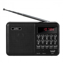 Радиоприемник PERFEO PALM FM+ 87.5-108МГц/ MP3/ питание USB или 18650/ черный (i90-BL) (PF_A4870)