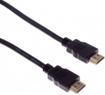 Кабель BURO HDMI (m)/HDMI (m) 1.8м. Позолоченные контакты черный (BHP HDMI 2.0-1.8)