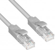 Патч-корд GREENCONNECT прямой 30.0m, UTP кат.5e, серый, позолоченные контакты, 24 AWG, литой, , ethernet high speed 1 Гбит/с, RJ45, T568B (GCR-LNC03-30.0m)
