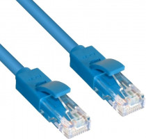 Патч-корд GREENCONNECT прямой 20.0m, UTP кат.5e, синий, позолоченные контакты, 24 AWG, литой, , ethernet high speed 1 Гбит/с, RJ45, T568B (GCR-LNC01-20.0m)