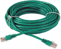 Патч-корд AOPEN CABLE литой UTP кат.5е 10м зеленый QUST (ANP511_10M_G)
