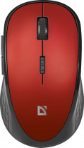 Мышь DEFENDER беспроводная (радиоканал), оптическая, 1600 dpi, USB, Hit MM-415 Red, красный (52415)
