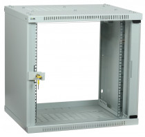 Шкаф настенный ITK LINEA WE 6U 600x600 мм дверь стекло серый (LWE3-06U66-GF)