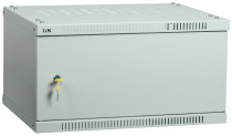 Шкаф настенный ITK LINEA WE 6U 600x450 мм дверь металл серый (LWE3-06U64-MF)