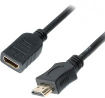 Удлинитель CABLEXPERT HDMI , 0.5 м, v2.0, 19M/19F, черный, экран (CC-HDMI4X-0.5M)