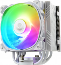 Кулер ENERMAX для процессора, Socket 115x/1200, 1356, 1366, 2011, 2011-3, 2066, AM2, AM2+, AM3, AM3+, AM4, FM1, FM2, FM2+, 1x120 мм, 500-1600 об/мин, разноцветная подсветка, TDP 230 Вт (ETS-T50A-W-ARGB)