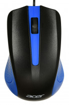 Мышь ACER проводная, оптическая, 1200 dpi, USB, OMW011, синий, чёрный (ZL.MCEEE.002)