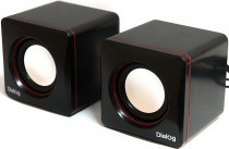 Акустическая система DIALOG 2.0, мощность 6 Вт, USB, Colibri (AC-04UP Black/Red)