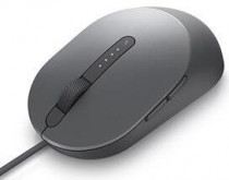 Мышь DELL проводная, лазерная, 3200 dpi, USB, MS3220 Titan Grey, серый (570-ABHM)