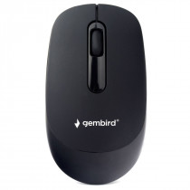 Мышь GEMBIRD беспроводная, 2.4ГГц, черн, покрытие soft touch, 3кн, 1000DPI - (MUSW-365)