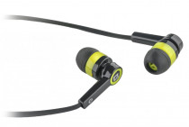 Гарнитура DEFENDER проводные наушники с микрофоном, затычки, mini jack 3.5 мм, 20-20000 Гц, импеданс: 32 Ом, Pulse-420 Black/Yellow, жёлтый, чёрный (63421)