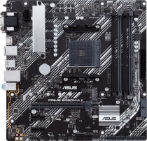 Материнская плата ASUS Socket AM4, AMD B450, 4xDDR4, 4xUSB 3.2 Gen1, 2xUSB 3.2 Gen2, VGA, DVI, HDMI, подсветка, mATX (PRIME B450M-A II)