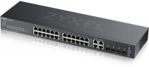 Коммутатор ZYXEL управляемый, 28 портов, уровень 2, установка в стойку, NebulaFlex Pro GS2220-28 (GS2220-28-EU0101F)