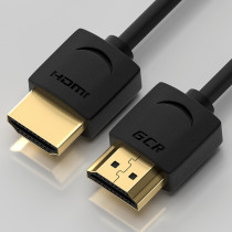 Кабель GREENCONNECT SLIM 1.5m HDMI 2.0, черный Slim, OD3.8mm, HDR 4:2:2, Ultra HD, 4K 60 fps 60Hz, 3D, AUDIO, 18.0 Гбит/с , 32/32 AWG, (GCR-51595)