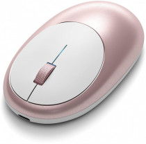 Мышь SATECHI беспроводная (Bluetooth), оптическая, 1200 dpi, M1 Wireless Mouse Rose Gold, розовый (ST-ABTCMR)