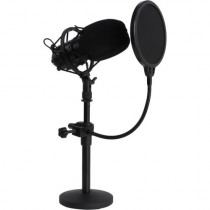 Микрофон MAONO кардиоидный конденсаторный для подкастов, видеоблогеров, стриммеров, 30Гц – 16кГц, 96/48/44.1кГц 24/16bit, 2,5 м (AU-A04T)