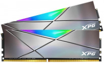 Комплект памяти ADATA 16 Гб, 2 модуля DDR-4, 38400 Мб/с, CL19, 1.5 В, радиатор, подсветка, 4800MHz, XPG Spectrix D50 RGB, 2x8Gb KIT (AX4U48008G19K-DGM50X)