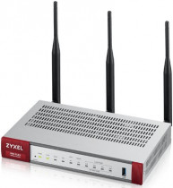 Межсетевой экран ZYXEL 4 x RJ45 10/100/1000 Мбит/с (LAN/DMZ), WAN (1xRJ-45), 1x SFP, 1x USB 3.0, консольный порт, пропускная способность 900 Мбит/с, оборудован точкой доступа с двумя радиомодулями для организации беспроводной сети Wi-Fi 802.11 a/b/g/n/ac, USG FLEX 100W (USGFLEX100W-RU0101F)