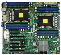 Материнская плата серверная SUPERMICRO 2 сокета Socket 3647 (Socket P), Intel C621, 16 слотов DDR4 DIMM, 2133-2666 МГц, Aspeed AST2500, SATA: 6 Гбит/с - 10, EATX (MBD-X11DPH-I-B)