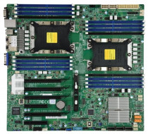 Материнская плата серверная SUPERMICRO 2 сокета Socket 3647 (Socket P), Intel C622, 16 слотов DDR4 DIMM, 2133-2666 МГц, Aspeed AST2500, SATA: 6 Гбит/с - 14, EATX (MBD-X11DPI-NT-O)