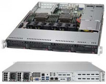 Корпус серверный SUPERMICRO 1U, 700 Вт 80 Plus Platinum, 4x 3.5