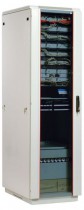 Шкаф напольный ЦМО 42U (600x800) дверь стекло (3 места) (ШТК-М-42.6.8-1ААА)