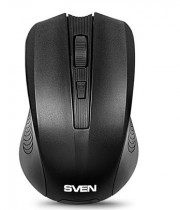 Мышь SVEN беспроводная (радиоканал), оптическая, 1000 dpi, USB, RX-300 Black, чёрный (SV-03200300W)