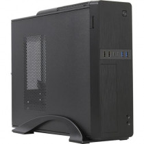 Корпус POWERCOOL Slim-Desktop, 300 Вт, 2*USB3.0, 2*USB2.0, 2*USB Type-C, чёрный (S615-6UC-300W)