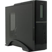 Корпус POWERCOOL Slim-Desktop, 300 Вт, SFX 300W-80mm, 24+8pin, LCD + датч. темп.3шт, чёрный (S0506-300W)
