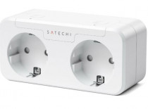 Умная розетка SATECHI Homekit Dual Smart Outlet. Цвет белый. Homekit Dual Smart Outlet - White (ST-HK2OAW-EU)