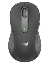 Мышь LOGITECH беспроводная (Bluetooth + радиоканал), оптическая, 4000 dpi, USB, Signature M650 L LEFT, серый, чёрный (910-006239)