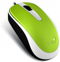 Мышь GENIUS проводная, оптическая, 1000 dpi, USB, DX-120, зелёный (31010010404)