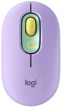 Мышь LOGITECH беспроводная (Bluetooth), оптическая, 4000 dpi, POP Mouse with emoji Daydream Mint, зелёный, фиолетовый (910-006547)