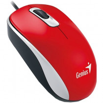 Мышь GENIUS проводная, оптическая, 1000 dpi, USB, DX-110 Red, красный (31010009403)
