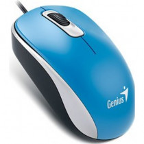 Мышь GENIUS проводная, оптическая, 1000 dpi, USB, DX-110, голубой (31010009402)