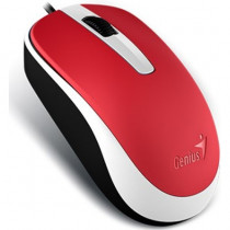 Мышь GENIUS проводная, оптическая, 1000 dpi, USB, DX-120 Red, красный (31010010403)