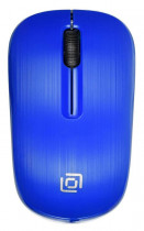 Мышь OKLICK беспроводная (радиоканал), оптическая, 1000 dpi, USB, Оклик 525MW, чёрный, синий (1090723)