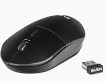Мышь SVEN беспроводная (радиоканал), оптическая, 1600 dpi, USB, RX-515SW, чёрный (SV-019969)