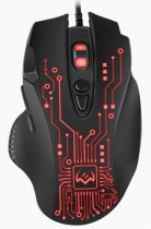 Мышь SVEN проводная, оптическая, 3200 dpi, USB, RX-G715 Black, чёрный (SV-019938)