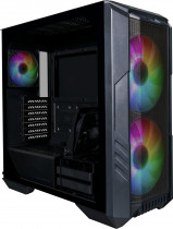 Корпус COOLER MASTER Full-Desktop, без БП, с окном, подсветка, 2xUSB 3.0, USB Type-C, HAF 500, чёрный (H500-KGNN-S00)