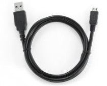 Кабель BION двухсторонний USB 2.0 - micro USB, dAM/microB 5P, позолоченные контакты, 1м, черный (BXP-CC-mUSB2D-010)
