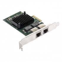 Сетевая карта EXEGATE EXE-I350-T2V2 (PCI-E x4 v2.1, порты 2xRJ45 (медные), 10/100/1000Mbps, Gigabit NIC Intel Chipset NHI350AM2) (EX292506RUS)