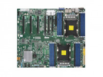 Материнская плата серверная SUPERMICRO Socket P LGA-3647, DDR4 SDRAM,7 PCI-E slots, SAS 3.0/SATA 3.0/NVMe hot-swap HDD/SSD support, 10GBase-T/10G SFP+/56Gbps (MBD-X11DPG-QT-B)